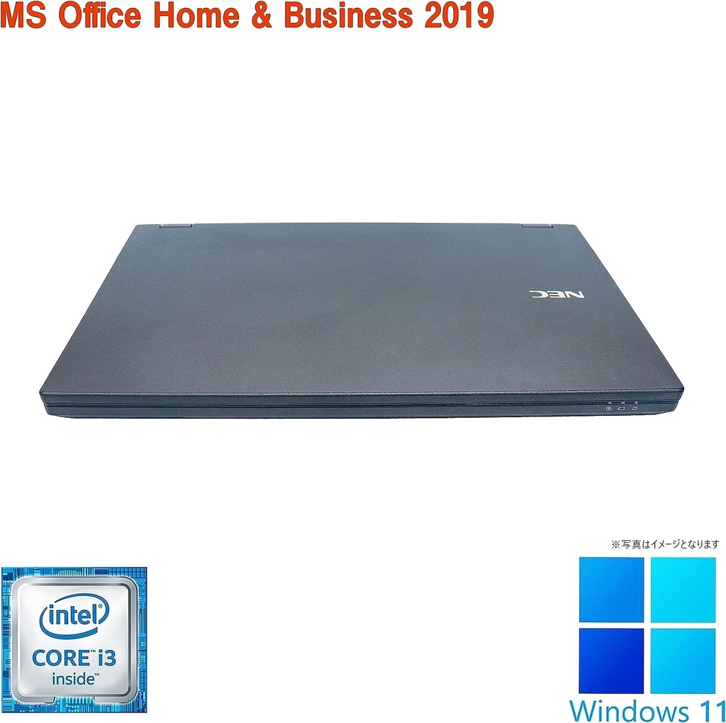 NEC ノートPC VK23/15.6型/Win 11 Pro/MS Office H&B 2019/Core  i3-5005U以上/WEBカメラ/WIFI/Bluetooth/HDMI/8GB/256GB SSD (整備済み品)